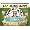 Newman's Own Microwave Popcorn, Sea Salt, 9.6-oz. (Pack of 12)