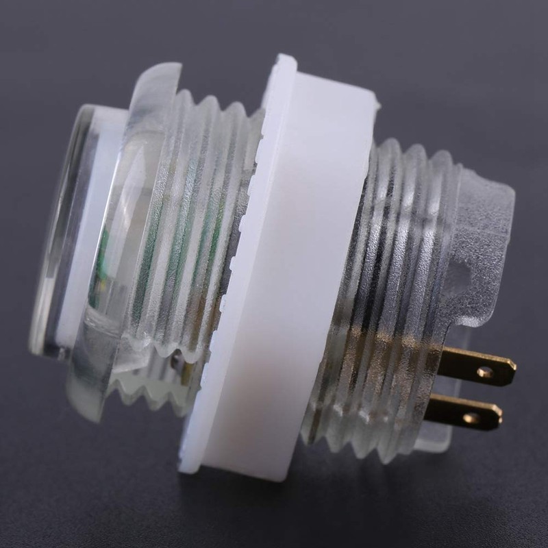 5Pcs 5V 24mm Jumbo Button with Microswitch LED Illuminated Push