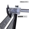 TOOLSTAR Triangle Ruler 12 Inch Aluminum Alloy Triangle Ruler Protractor