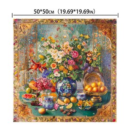 HUADADA Jigsaw Puzzles for Adults 1024 Piece Challenging Game Toys, Impossible Puzzle,1024 Piece Jigsaw Puzzles for Adults Family Decoration Puzzle-Retro Flower Language