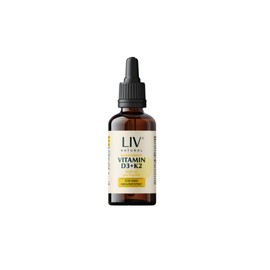 LIV Vitamin D3 + K2 Drops (30 ml) 2 Month Supply