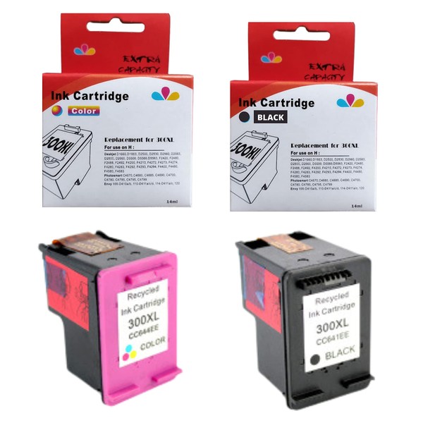 universo cartuccia® Ink Rebuilt 300XL for HP Printer PhotoSmart C4680
