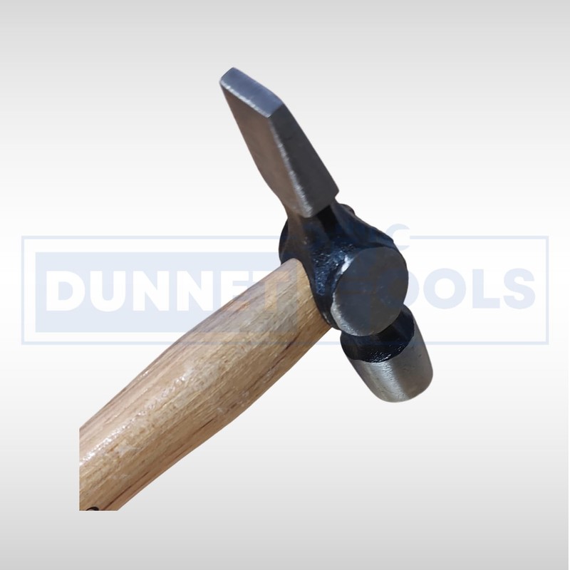 Dunnet Tools Traditional Cross Pein Hammer with Wooden Handle -