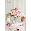Floroom Dusty Rose Artificial Flowers Fake Roses Peonies and Greenery