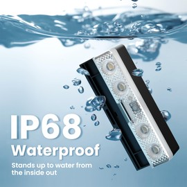 Solar Fence Lights Outdoor, Solar Pool Lights Waterproof IP68 Solares Swimming Light 9 Fixed Colors & Color Changing Deck Light for Pond Step Stair Wall Patio Yard Backyard Garden Railing Decor 12pack