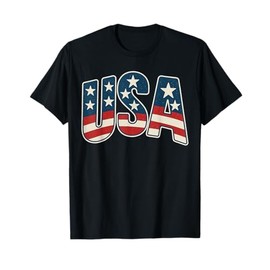 USA American Flag Stars and Stripes Patriotic T-Shirt