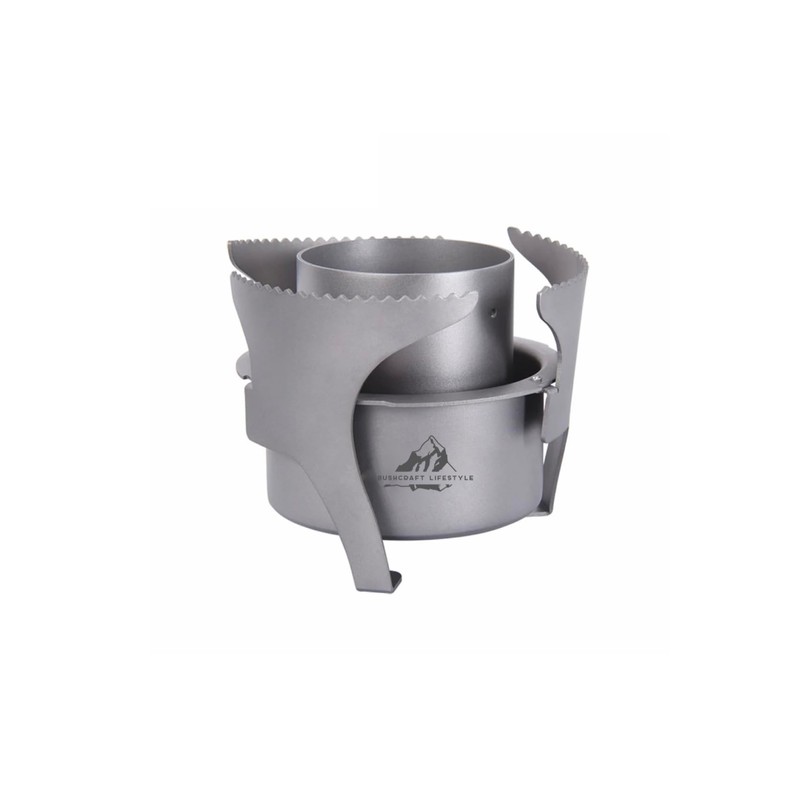 Titanium Alcohol Stove, Extendable to 14 cm, Ultra Light, for