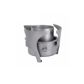 Titanium Alcohol Stove, Extendable to 14 cm, Ultra Light, for Camping 113 g