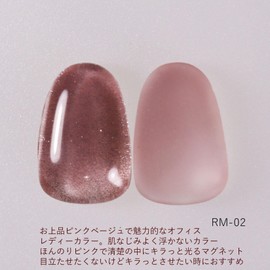 Magnetic Gel Gel Nail Gel Nail 0.3 oz (8 g) Glitter One Hon Nail Reno Gel Dull Color Art Gel Nail Color Gel Nail Magnet Clear Ceramic 3D Self Nail Salon Large Capacity Professional (RM02, 1)