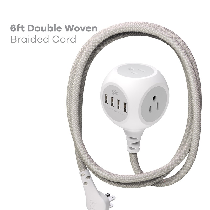 360 Electrical PowerBall24 USB-C Power Strip – 24 Watts, 3