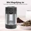 Magnifying Jar Portable Rechargeable Keep Humidity Mini Air Tight Storage