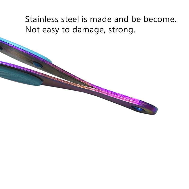 Craft Tweezers, 3PCS Crossing Lock Tweezers, Stainless Steel Soft-Grip Tweezers