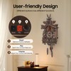 Kllkmmws Antique Cuckoo Clock, Traditional Handcrafted Black Forest Wooden Wall