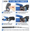 Funnerlulu Hydraulic Crimping Tool with 9 Hardened Dies, steel cable