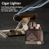 Lighters Cigar Lighter 4 Torch Jet Flame, Desktop Quad Flame