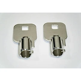Ilco 2 Silver EPC02 Elevator Keys, Fits EPC02 Locks, Modern Brass Elevator Lock Replacement Keys
