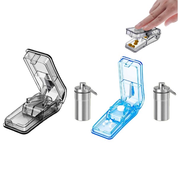 XZEIT 2 PCS Pill Cutter - Pill Cutter for Small