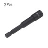 sourcing map 3Pcs Magnetic Nut Driver 1/4" x 1/4" Quick