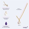 LuckyLy Collar de Mujer con Perla, Cadena de Acero Inoxidable