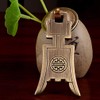 Tiazza 2pcs Chinese Style Vintage Furniture Drawer Brass Pull Handle