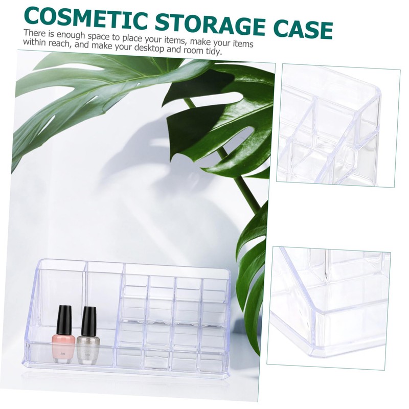 WOONEKY Plastic Makeup Box Desk Organizer Cosmetic Storage Drawer Organiser