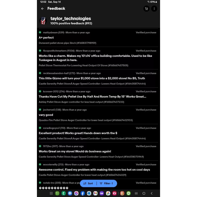 Quadra-Fire Quadrafire Pellet Stove Controller/the