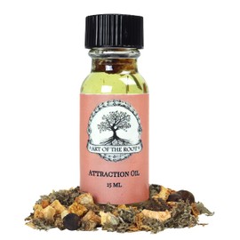 Attraction Oil by Art of the Root | Handmade with Herbs & Essential Oils | Wiccan, Conjure, Pagan & Magick Intentions | Money, Love & Prosperity Rituals