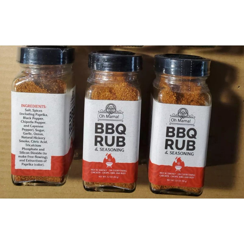 Oh Mama! LOT of 3 Oh Mama! BBQ Rub And