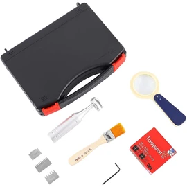 CGOLDENWALL Cross Hatch Adhesion Tester Cross-Cut Tester Kit Multi-blades with 1mm/2mm/3mm Blades Cutter Spacing: 1 +0.01mm, 2+0.01mm, 3+0.01mm with Plastic Packing Box