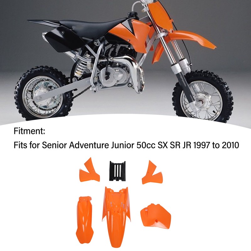 Motorcycle Fairing Cover Kit Orange Front Wheel Mudguard Splash Guard