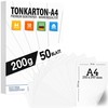 50 Sheets of Paper 200 g/m² White Matt, Premium Paper
