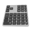 Wireless Number Pad 35 Keys Aluminum Alloy Ultrathin Rechargeable Ergonomic