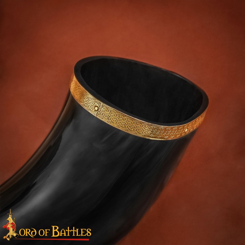 Lord of Battles Viking War Horn Medieval Blowing Horn with