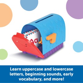 Learning Resources Learning Resources Alphabet Learning Mailbox, 62 Pieces, Ages 4+, Preschool Toys, Preschool Learning Activities, Kindergarten Toys