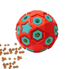 ZMAYPLUS Dog Toy Durable Rubber Star for Gentle Chewers Promotes Toy Double Layer Structure Food Dispenser for Dogs Playing Chasing Chewing