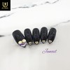  No.1202 Handmade Nail Tips - Short Straight Coffin /