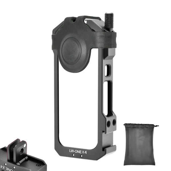 usmallbee Jaula de Aluminio para Insta360 X4, Funda para Insta-360