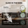 Clockswise 12-in Glow-in-the-Dark Decorative Wall Clock, Non-Ticking Battery Powered -