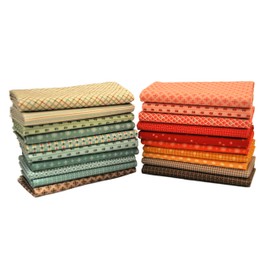 Prim Mixed Colors 20 Fat Eighths Bundle by Lori Holt for Riley Blake, 2 1/2 Yards Total