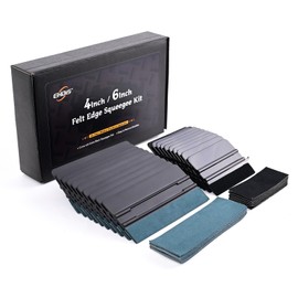 EHDIS Vinyl Wrap Squeegee Kit - 10pcs 4inch and 10pcs 6inch Felt Squeegee, Vinyl Applicator Tool, for Auto Vinyl Wrap, Window Tint, Wallpaper Installation