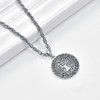 KINGWHYTE Viking Tree of life necklace Necklace 925 Sterling Sliver