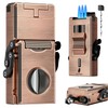 XIFEI 5-in-1 Cigar Lighter with Triple Jet Flame, Refillable Butane