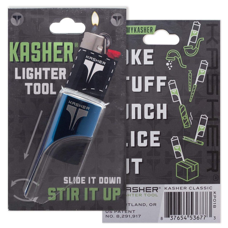 Kasher Classic Lighter Tool Without Lighter - Stainless Steel, Lightweight,