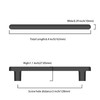 Asidrama 10 Pack 5 Inch(128mm) Matte Black Kitchen Cabinet Handles,