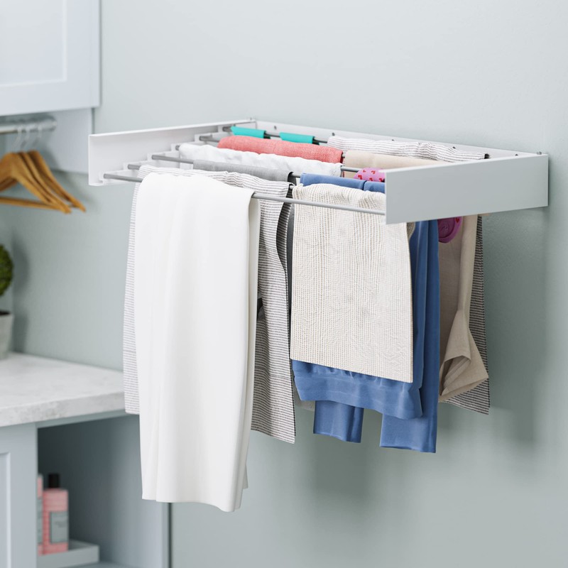 brightmaison BGT 40'' Retractable Clothes Drying Rack Wall Mounted, Space