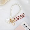 Myuiao 2pcs Red Cute Women's Imitation Pearl Chain Key Chain