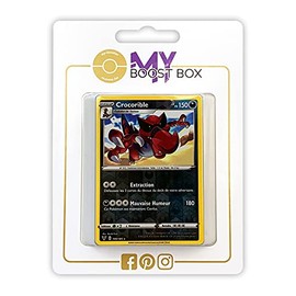 my-booster SWSH04-FR24-MB-109 Crocorible (Rabigator) 109/185 Reversible Holo-Myboost X Epée et Bouclier, 4 Voltage Éclatant, Box of 10 French Pokémon Cards