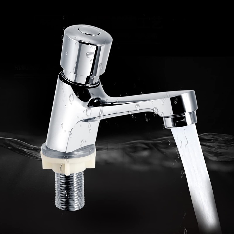 Public Single Cold Faucets Sink Faucet Push Type Faucet Time