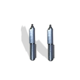 L.A Ornamental Aluminum Weld-on Hinge Body Bullet Stainless Steel Bushing/Pin with Grease 5" Pair