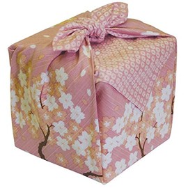 Furoshiki Maeda Sakura - Paño de regalo (50 x 50 cm), diseño de cerezos